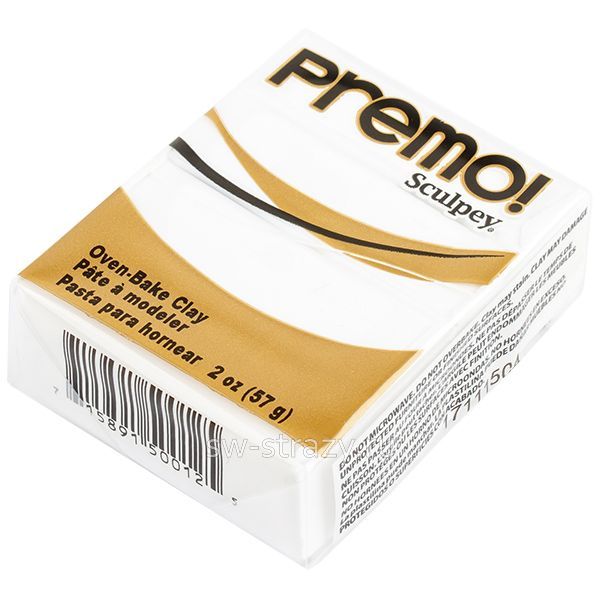 Полимерная глина Premo PE02 57 г белый (5001)
