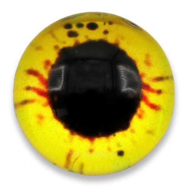 Кабошон-глаз 8 мм желтый