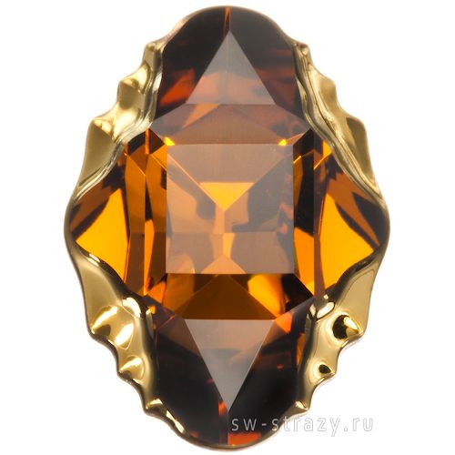 Кристаллы 4926 19x14 mm Topaz Dorado