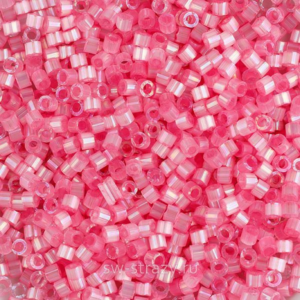 Delica Beads 11/0 DB1875 Silk Inside Dyed Light Carnation AB