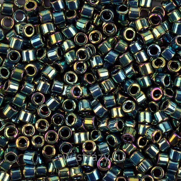 Delica Beads 10/0 DB027 Metallic Green Luster