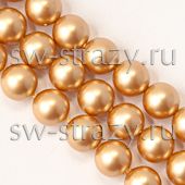 Жемчужины 5811 14 mm Crystal Vintage Gold Pearl