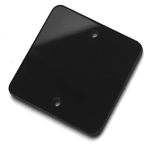 Зеркала акриловые пришивные (квадрат 25) черный