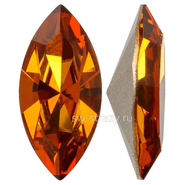Кристаллы 4228 8x4 mm Light Amber