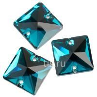 Square 3687 Пришивные кристаллы Blue Zircon