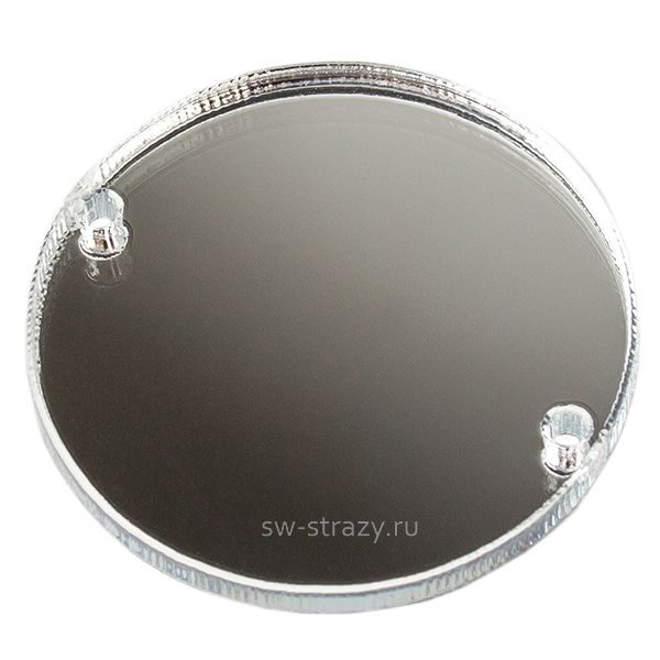 Зеркала акриловые пришивные (круг 25) серебро