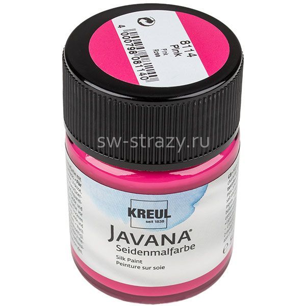 Краска Javana по шелку растекающаяся розовая 50 мл KR-8114