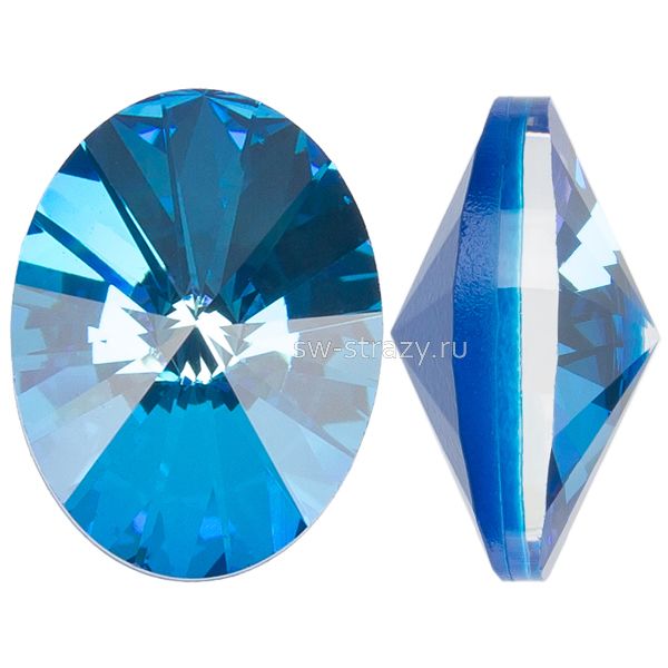 Кристаллы 4122 8x6 mm Crystal Royal Blue Delite
