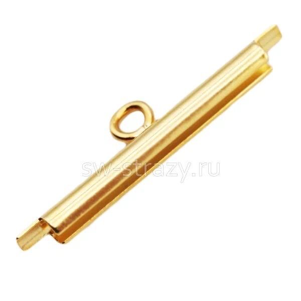 Концевик для полотна Miyuki 20 мм позолота (4536/G)