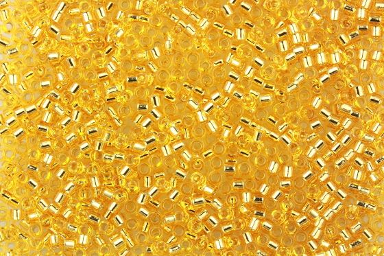 Delica Beads 11/0 DB042 Silver Lined Gold