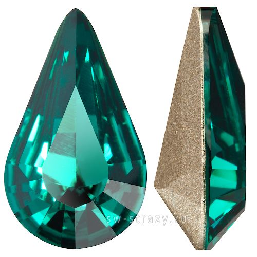 Кристаллы 4328 13x7,8 mm Emerald