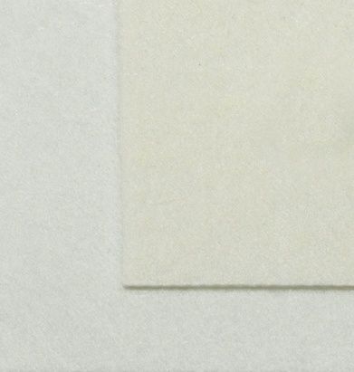 Фетр жесткий лист 20х30см толщина 1мм , белый (660) Ideal
