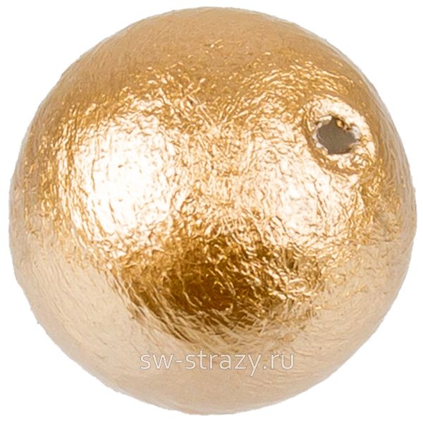 Жемчуг хлопковый 8 мм золотой