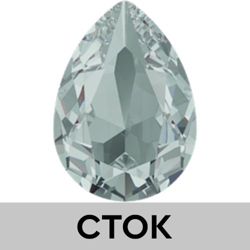 Кристаллы 4320 14x10 mm Light Azore Unfoiled