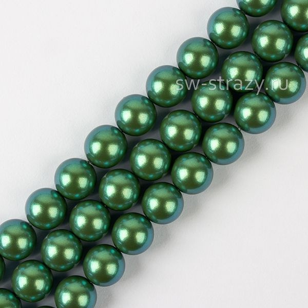 Round Pearl 1H 10 mm Pearlescent Green