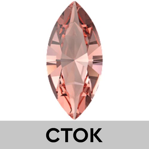 Кристаллы 4228 15x7 mm Rose Peach Nightfall