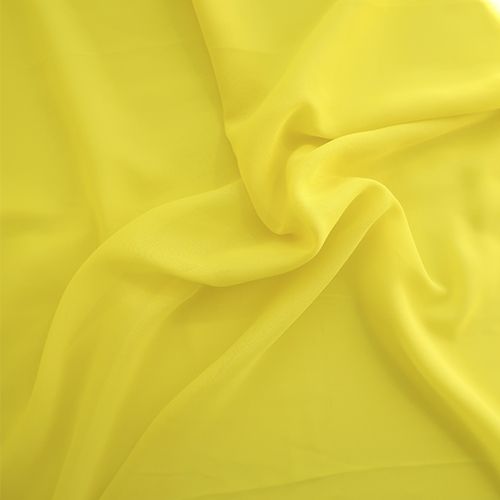 Креп-шифон 110 лимонно-желтый
