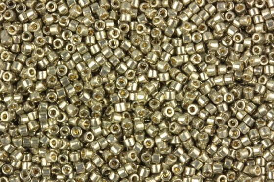 Delica Beads 11/0 DB1851 Duracoat Galvanized Light Smoky Pewter