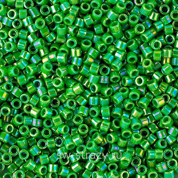 Delica Beads 11/0 DB163 Opaque Green AB
