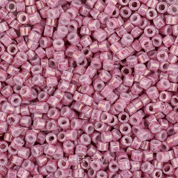 Бисер Treasures 11/0 #1202 Мраморный непрозрачный розовый