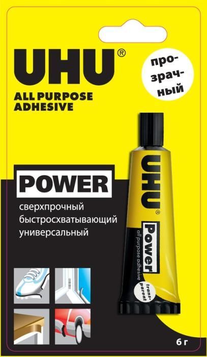 Клей универсальный UHU POWER 6 г в блистере