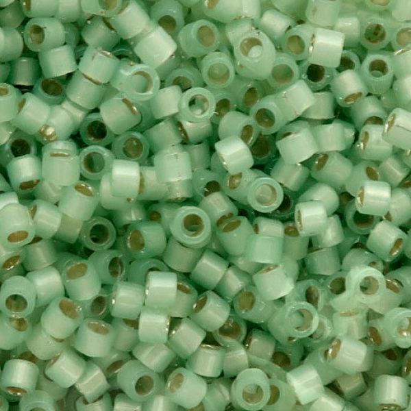 Delica Beads 11/0 DB1454 Silver Lined Lt.Moss Opal