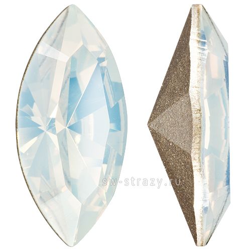 Кристаллы 4228 15x7 mm White Opal