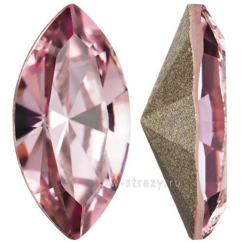Кристаллы 4228 15x7 mm Crystal Antique Pink