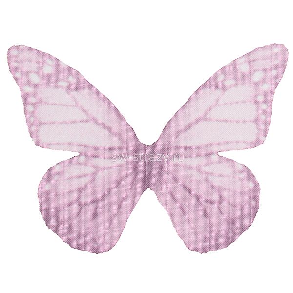 Бабочка из органзы 5х3,5 см пурпурный