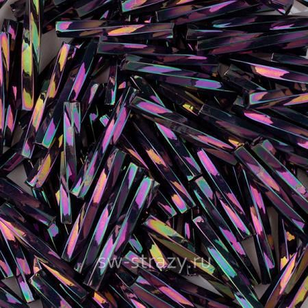 Twisted Bugle 2х12 mm 454 METALLIC RAINBOW VIOLET GREEN BRONZE Twisted Bugle 2х12 mm 454 METALLIC RAINBOW VIOLET GREEN BRONZE