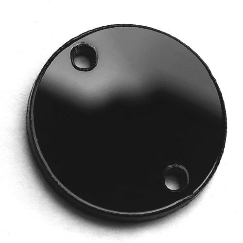 Зеркала акриловые пришивные (круг 25) черный