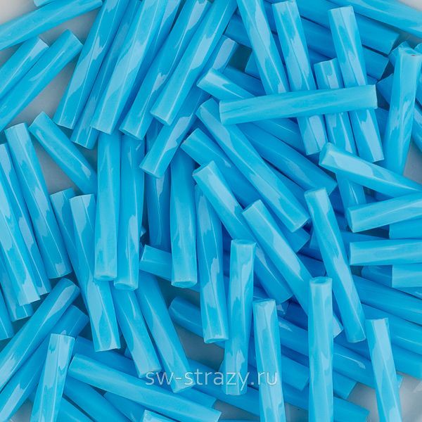 Twisted Bugle 2х12 mm 413 Opaque Turquoise Blue