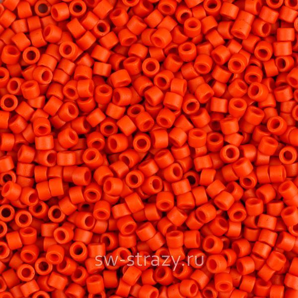 Delica Beads 11/0 DB795 Dyed Matte Opaque Vermillion