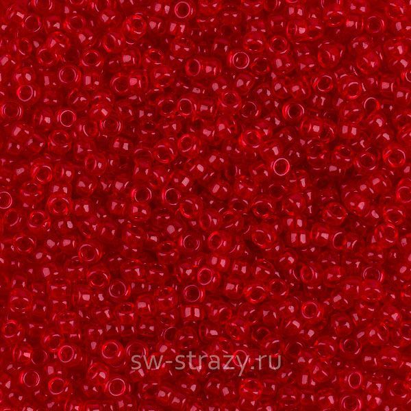 Seedbead Miyuki 15/0 141 Transparent Red