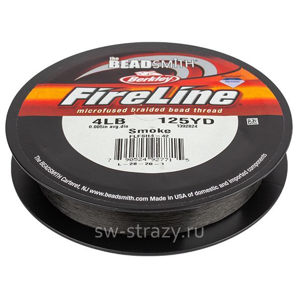Нить FireLine Smoke Grey 0,12мм (4LB) 125Y