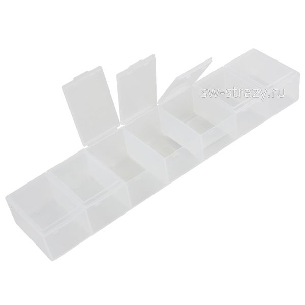 Коробка для швейных принадлежностей пластик 28,3х6,2х3,3 ОМ-148